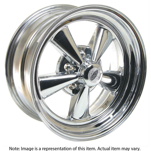 Cragar Wheel 61C S/S Steel/Aluminium Chrome 17 in. x 8.0 in. 5 x 4.75 in. Bolt Circle 4.500 in. Backspace Each