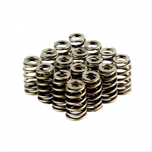 CROWCAMS Valve Spring, 1.045/1.275 OD, 2.26/1.1 in. Length, 300lb/in, RH, 1 Conical, Set of 16