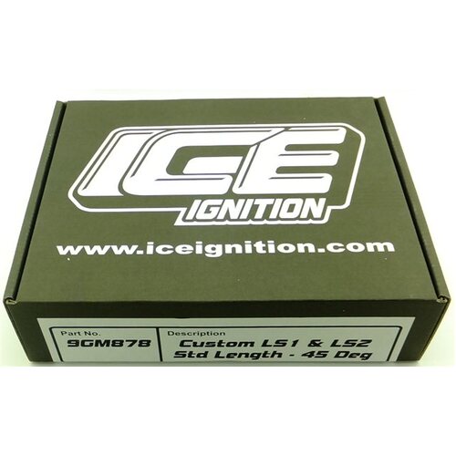 CROWCAMS Ice Ignition Leads, LS1, LS2, 9mm Pro, w/ Right Angle Plug, Set