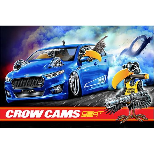 CROWCAMS Crow For Ford Burnout Car Banner