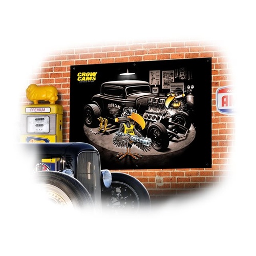 CROWCAMS Crow Garage Scene Banner Small