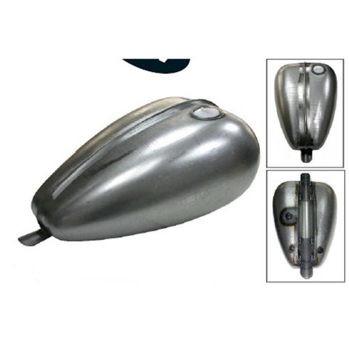 Zodiac Gas Tank, Ribbed, Mustang, 12.5L, 43 x 29 cm, 5 cm Tunnel, Single Screw Bung, Each
