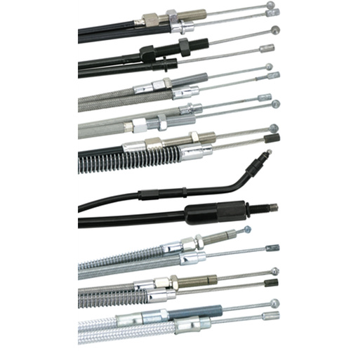 Zodiac Idle Cable, 1/4 in.-20 UNC, 84cm, 90 Degree, Black, Standard, 1990-1995 Big Twin, Each