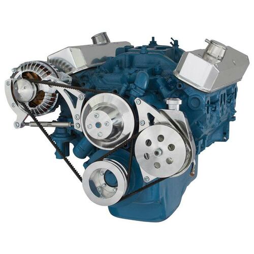CVF Racing Power Steering & Alternator System, (318, 340 & 360), For Chrysler Small Block, Kit
