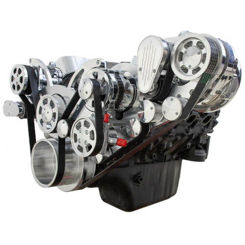 CVF Racing Serpentine Kit, ProCharger, AC, Alternator & Power Steering, For Chevrolet Big Block, Kit