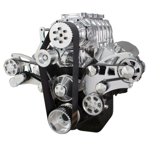 CVF Racing Serpentine System, For 396, 427 & 454 Supercharger, Power Steering & Alternator, All Inclusive, Kit