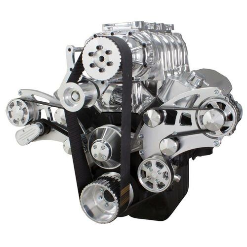 CVF Racing Serpentine System, For 396, 427 & 454 Supercharger, Power Steering & Alternator, All Inclusive, Kit