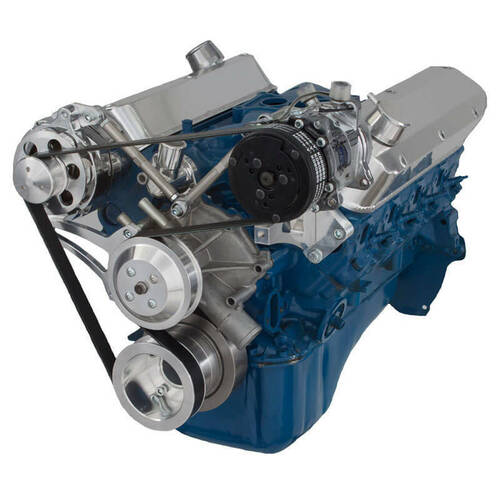 CVF Racing Serpentine Conversion Kit, Alternator & A/C, For Ford 5.0L & 5.8L, Kit