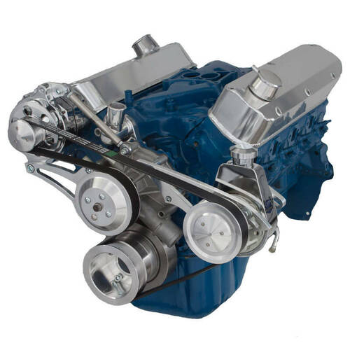 CVF Racing Serpentine Conversion Kit, Alternator & Power Steering, For Ford 5.0L & 5.8L, Kit