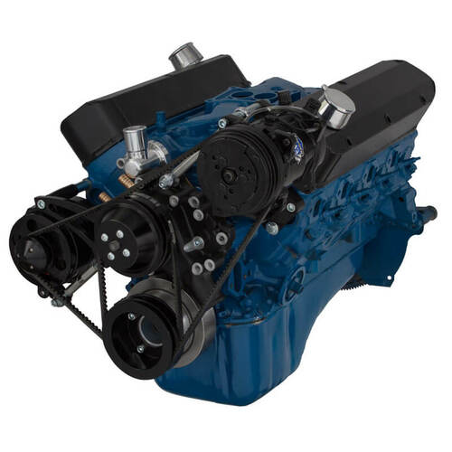 CVF Racing V-Belt System, AC & Alternator, Black For Ford 289-302-351W, Kit