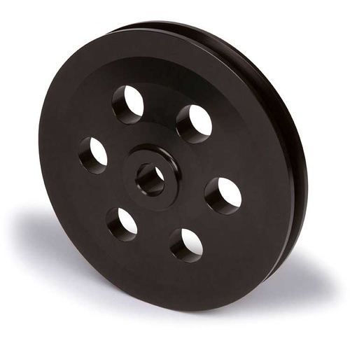 CVF Racing Power Steering Pulley, 5/8 in. Keyway Shaft, Stealth Black,  For Pontiac, Ford, Each