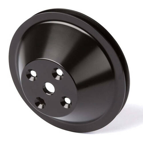 CVF Racing Water Pump Pulley, V-Belt LWP, Stealth Black For Chevrolet Small Block, Kit