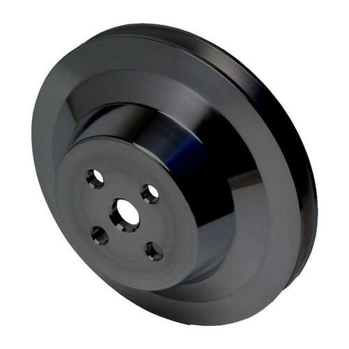 CVF Racing Water Pump Pulley, 302, 351W, 351M & 400 (Underdrive), Stealth Black For Ford, Kit