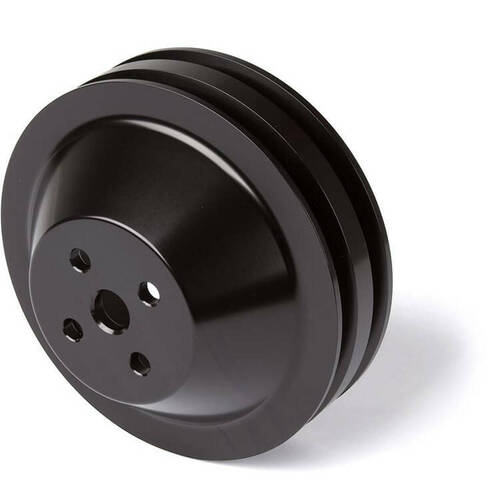 CVF Racing Water Pump Pulley, 2V 302, 351W, 351M & 400 (High Flow), Stealth Black For Ford, Kit