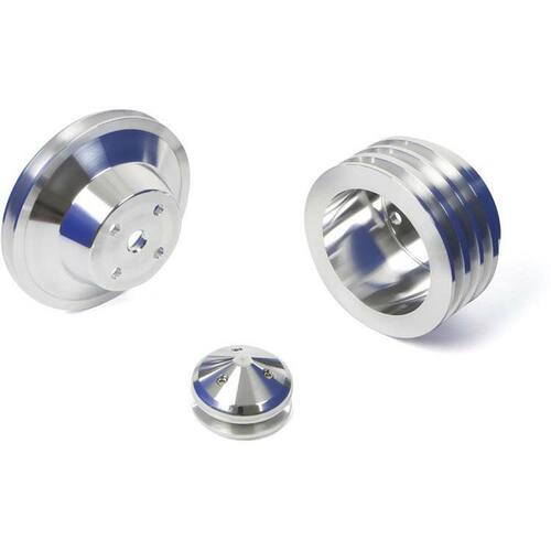 CVF Racing Pulley Kit, LWP, Big Block For Chevrolet V-Belt, Kit