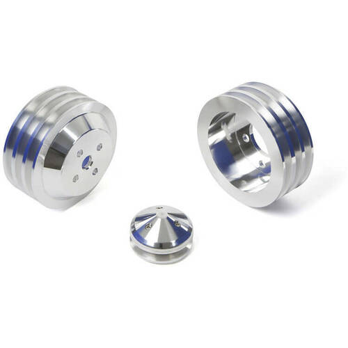 CVF Racing Pulley Kit, A/C 3 Groove Water Pump Pulley, For Ford FE Engine, Kit