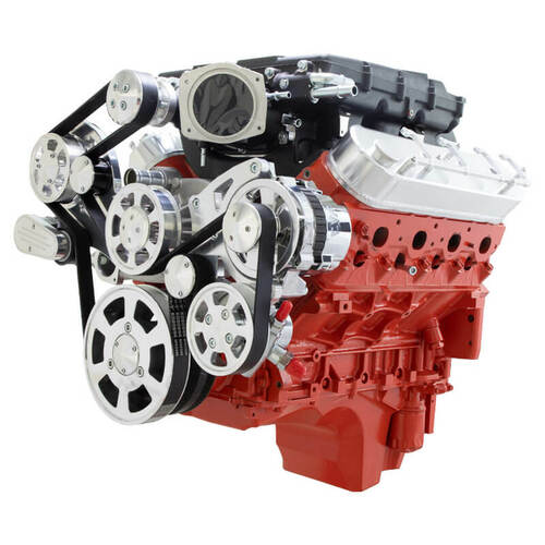 CVF Racing Serpentine Kit, Edelbrock, Power Steering & Alternator, For Chevrolet LS, Kit
