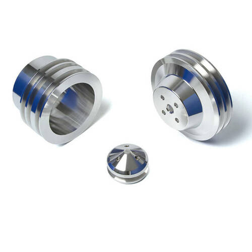 CVF Racing Pulley Kit, A/C (3 Bolt Crank), For Ford Small Block, Kit