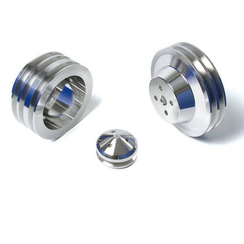 CVF Racing Pulley Kit, A/C (4 Bolt Crank, 289 WP), For Ford Small Block, Kit