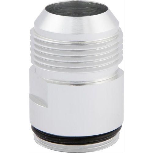 CVR Inlet Fittings, Aluminium, -16 AN Male to 1 3/16 in. Straight Cut Male, Clear Anodized, Each