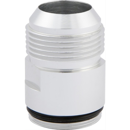 CVR Inlet Fittings, Aluminium, -16 AN Male to 1 3/16 in. Straight Cut Male, Clear Anodized, Each