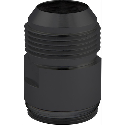 CVR Inlet Fittings, Aluminium, -16 AN Male to 1 3/16 in. Straight Cut Male, Black Anodized, Each
