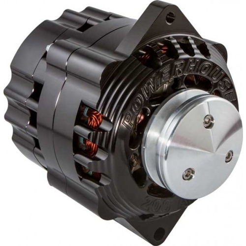 CVR Alternator, Racing Billet Powerhouse, Black