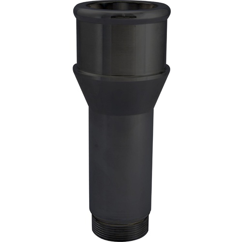 CVR Inlet Fittings, Aluminium, 1.750 in. Hose to 1 3/16 in. Straight Cut Male, Black Anodized, Long, Each