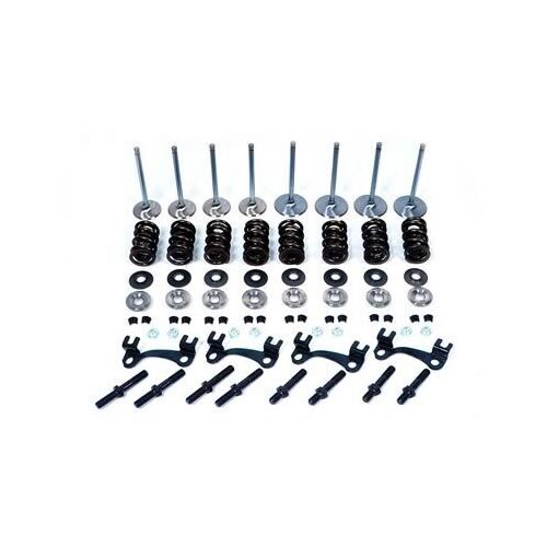 Dart Cylinder Heads Parts, Valves, Springs, Retainers, Locks, Guideplates, Studs, Ford 2.020/1.600 in. Valves, 1.550 Spring, Steel, Kit