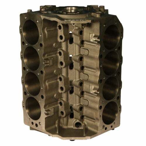 Dart Engine Block, Big M BB Chevorlet, Cast Iron, 4.250 In. Bore, 9.800 In. Deck, 4 Bolt Main Each