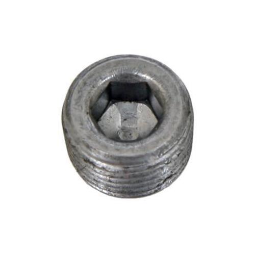 Dart Plug Fitting, 1/8 in. NPT Male Threads, Black Oxide, Each