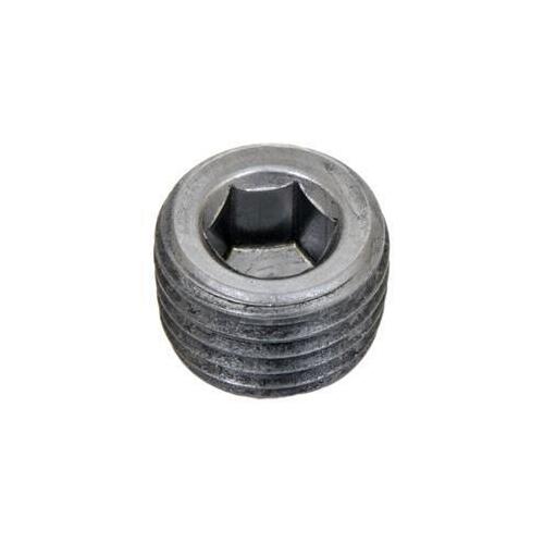 Dart Plug Fitting, 1/4 in. NPT Male Threads, Black Oxide, Internal Hex, Each