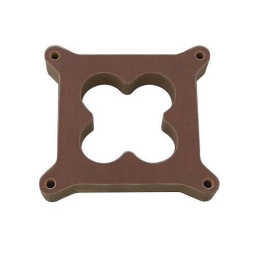 Dart Carburetor Spacer, Phenolic, 1.000 in. Thick, Open Center Colverleaf, 4150, Square Bore, Each