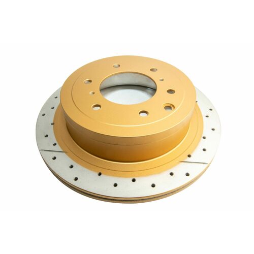 DBA Rear Street Series XGold Brake Rotor, 332mm, For Mitsubishi Pajero 06, Kit