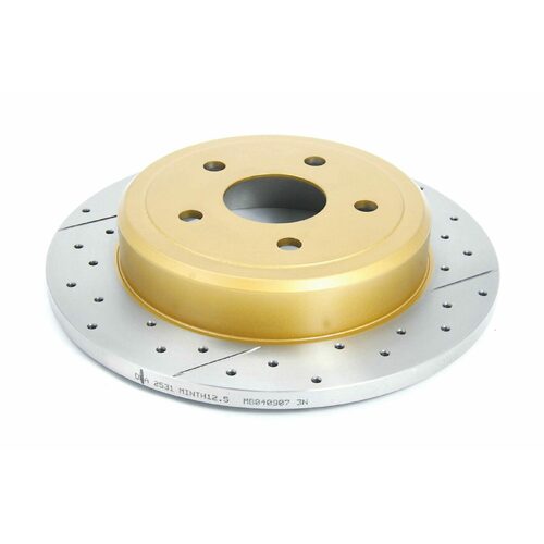 DBA Rear Street Series XGold Brake Rotor, 320.5mm, For Jeep Cherokee/Commander 05, Kit