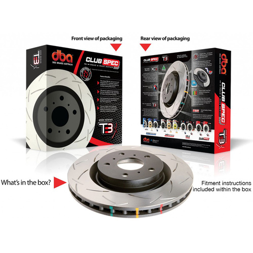 DBA Brake Rotor 4000 T3 Slot [ For Chrysler 00->PT Cruiser F ] MTO ONLY AFTER STOCK IS SOLD