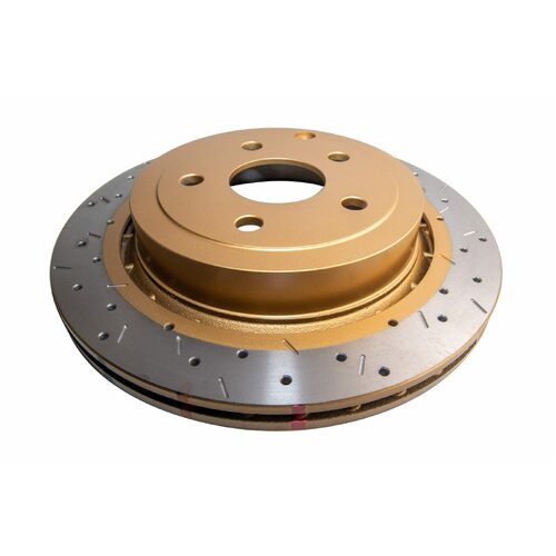 DBA Rear 4000 Series XS Gold Brake Rotor, 324mm, For Commodore VE/VF V8 06, Kit