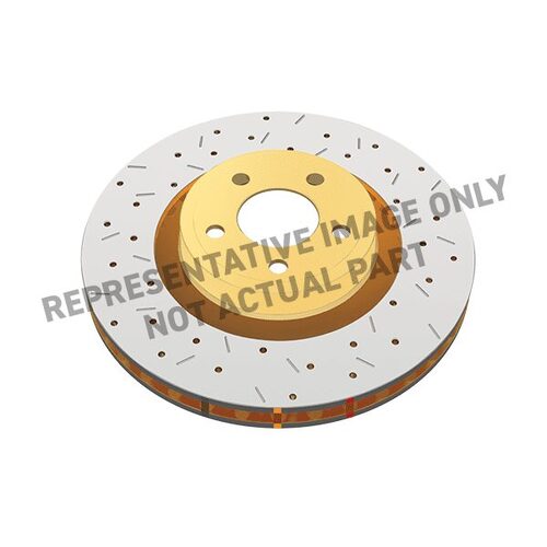 DBA Brake Rotor 4000 XS Crossdrilled/slotted KP [ Focus RS 09-> F ]