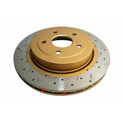 DBA Rear 4000 Series XS Gold Brake Rotor, 350mm, For Jeep SRT8 Grand Cherokee & Wrangler 05R, Kit