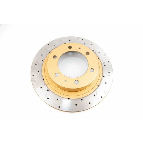 DBA Brake Rotor 4000 XS Crossdrilled/slotted KP [ For Toyota Hi-Lux 4X4 2012-> F ]