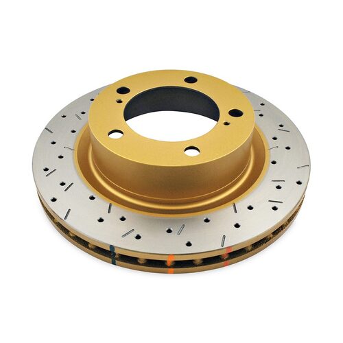 DBA Brake Rotor 4000 XS Crossdrilled/slotted KP [ For Toyota L/cruiser 200 08-> F ]