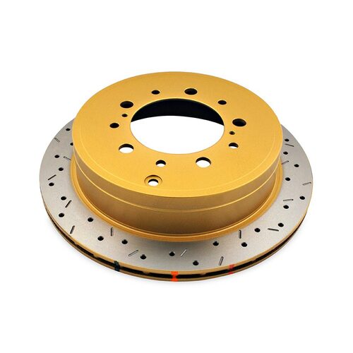DBA Brake Rotor 4000 XS Crossdrilled/slotted KP [ For Toyota L/cruiser 200 08-> R ]