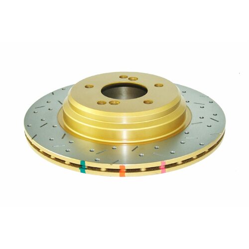 DBA Rear 4000 Series XS Gold Brake Rotor, 327mm, For BMW E46 M3 01, Kit
