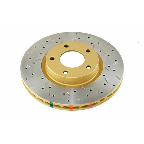 DBA Brake Rotor 4000 XS Cross-drilled slotted KP [ For Mazda 3 SP23 03-08 F ]