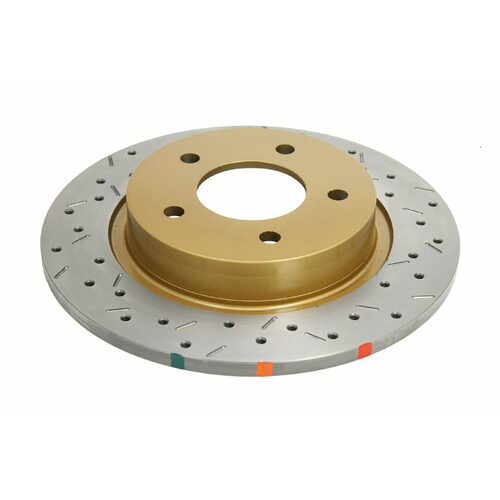 DBA Rear 4000 Series XS Gold Brake Rotor, 279.5mm, For Mazda 3 SP23 09, Kit