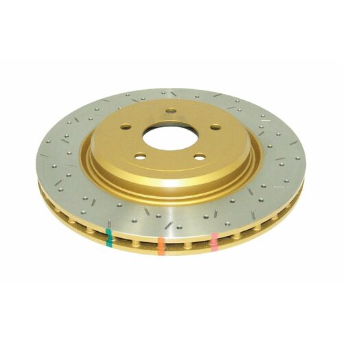 DBA Rear 4000 Series XS Gold Brake Rotor, 340mm, For Corvette C6 05, Kit