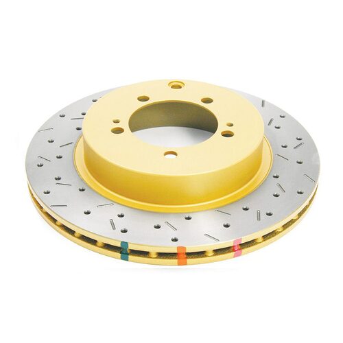 DBA Rear 4000 Series XS Gold Brake Rotor, 300mm, For Mitsubishi EVO V-IX 96-08, Kit