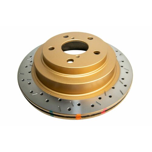 DBA Rear 4000 Series XS Gold Brake Rotor, 266mm, For Subaru Impreza WRX 99-00, Kit