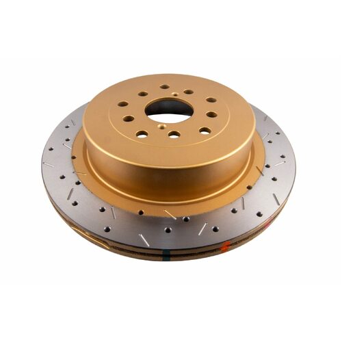 DBA Rear 4000 Series XS Gold Brake Rotor, 316mm, For Subaru WRX STI 02-11, Kit