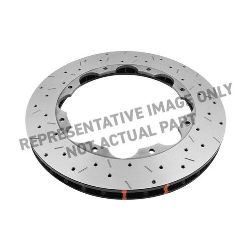 DBA Brake Rotor 5000 Rotor x/drilled & slotted - KP 365mm x 32mm [ HSV VE 06-09 ] NAS Nuts Included. Pad FDSR3083